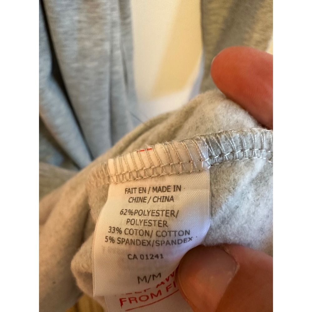 Nu Par Simons Heather Grey Hooded Wrap Robe | Size Medium - Picture 7 of 7